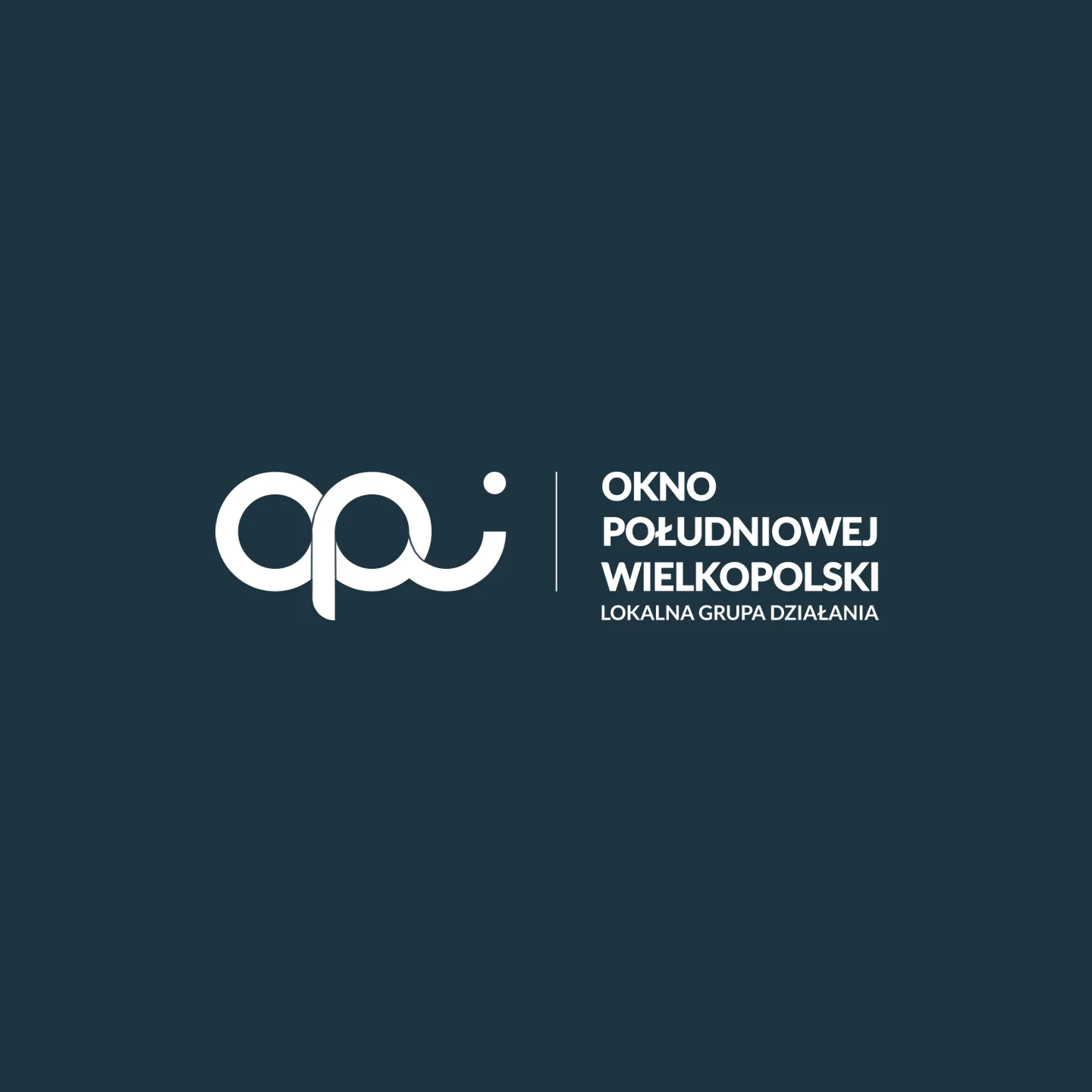Logo dla stowarzyszenia LGD „Okno Południowej Wielkopolski” — projekt znaku